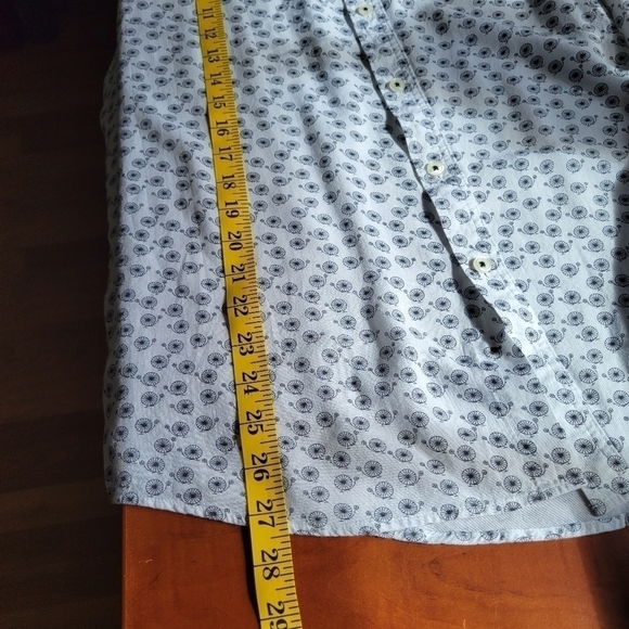 MICHAEL Brandon Unicycle Print Short Sleeve Button-up Rayon Casual Shirt Size L - Picture 7 of 7